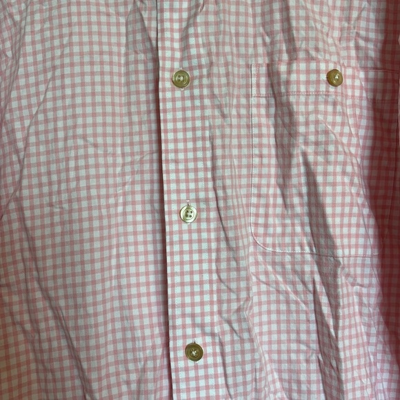 Orvis men’s white and pink gingham long sleeve button down shirt size XL - Picture 3 of 8